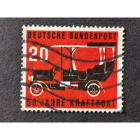 Германия 1955. 50-летие почтовой доставки автомобилей. Полная серия