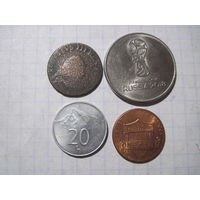 Четыре монеты/4 с рубля!