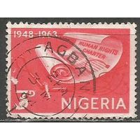 Нигерия. 15 лет Декларации по Правам человека. 1963г. Mi#144.