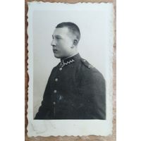 Фото польского военного. 1930-е. 4х6.5 см.