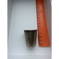 Стопка серебро, штихель, 875 проба, СССР