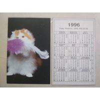 Карманный календарик. Кошки . 1996 год