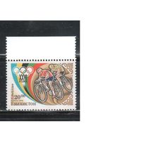 Узбекистан-1996(Мих.123) , **   ,  Спорт, Велоспорт , ОИ-1996