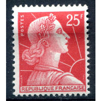 Франция - 1959г. - Марианна. Стандартный выпуск - 1 марка - полная серия, MH [Mi 1226]. #2-Fr-47-A-2
