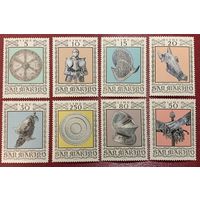 1974 Сан Марино рыцарские доспехи искусство оружие 8 м **