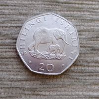 Werty71 Танзания 20 шиллингов 1992 Слон
