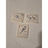 Чистые марки польши 1962