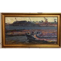 Дорошевич Ф.И "В Калининграде". Холст, масло, картон. Размер 36х65 см.без рамы.