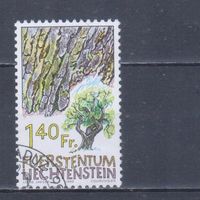 [2345] Лихтенштейн 1986. Флора.Деревья.Дуб. Концовка серии.Гашеная марка.