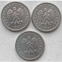 Польша 10 грошей 1990 г. Цена за 1 шт.