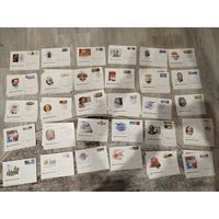 Больше 150 открыток и почтовых карточек ссср,некоторых по 2-5 и более,с рубля