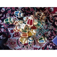 Елочная гирлянда СССР электрогирлянда Фонари под реставрацию