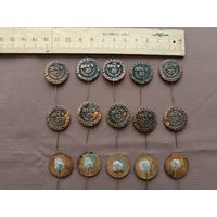 Значок 20 лет ДРСУ-195 Минского облдорстроя, г.Молодечно, тираж ограничен, складские запасы тают, цена за 1 шт., к-1 (3938)