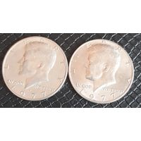 50 центов ( халф) 1/2  доллара 1977 D  или Р США