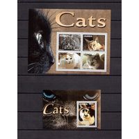 Уганда 2013 Фауна домашние кошки - 1 лист + 1 блок MNH**