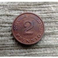 Werty71 Германия ФРГ 2 пфеннига 1964 J