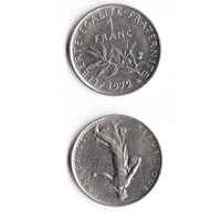 1 франк Франция 1972 год