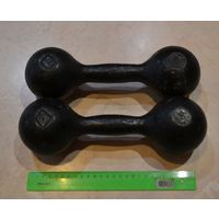 Гантели по 6 кг. СССР. Цена за обе.