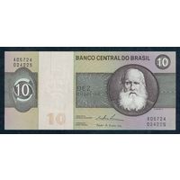 Бразилия 10 крузейро 1970-1980 год, UNC