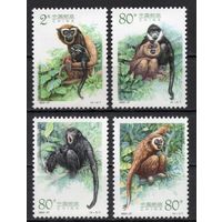 Китай 2002. Обезьяны 4 марки 3412