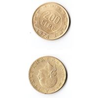 200 лир Италия 1978 года