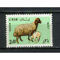 Ливан - 1965 - Овца с ягненком 2,50Pia - (на клее есть отпечатки пальцев) - [Mi.913] - 1 марка. MNH.  (LOT Gw14)-T3P17