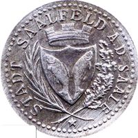 РАСПРОДАЖА!!! - ГЕРМАНИЯ ЗАЛЬФЕЛЬД 10 пфенигов 1917 год