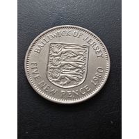 Джерси 5 новых пенсов 1980 г.