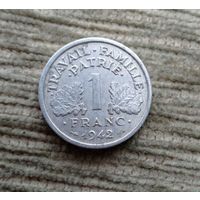 Werty71 Франция 1 Франк 1942 Топор Тамагавк