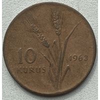 Турция 10 курушей 1963 г.