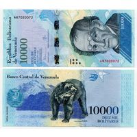 Венесуэла. 10000 боливаров (образца 2016 года, P98a, UNC)