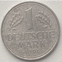 Германия 1 марка 1991 г. J