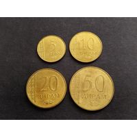 Таджикистан 5-10-20-50 дирам 2015