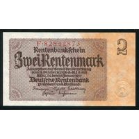 Германия. 2 Рентенмарки 1937 года. P174b, UNC