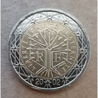 Франция  2 евро 2002 г., KM# 1289