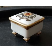 Шкатулка фарфор Лимож Limoges Франция миниатюрная для бижутерии