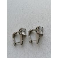 Серьги серебро 925 пробы, распродажа гардероба лот 4-5*2