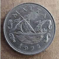 Мальта 10 центов 1972 г.,  KM# 11
