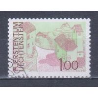 [1206] Лихтенштейн 1972. Ландшафт. Гашеная марка. 4
