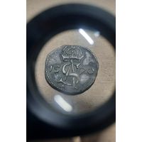 Двуденарий 1570 г. Детализация! UNC