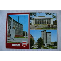 ЧССР. Чехия. Брно; подписана, п/п, марки (памятник Ленину).