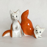 Лисички, фарфоровые статуэтки