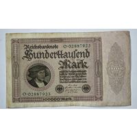 1923 год 100 000 марок Германия