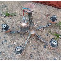 Люстра потолочная Ромашка Ивица.   Back to USSR Пяти рожковая.  Самая красивая и прочная белорусская люстра - точная копия бронзовых югославских. Можно красить в белый , в черный, в красный - получает