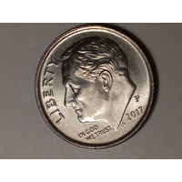 10 центов США 2017 P год