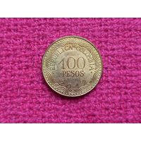 Колумбия 100 песо 2012 г.