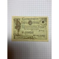 Нотгельд 50 пфеннигов (Германия Веймарская республика). -2612