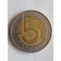 Польша 5 злотых 1994 г.