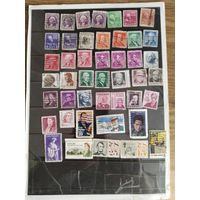 Распродажа.  Сборный лот марок   США-40+