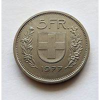 Швейцария 5 франков, 1977